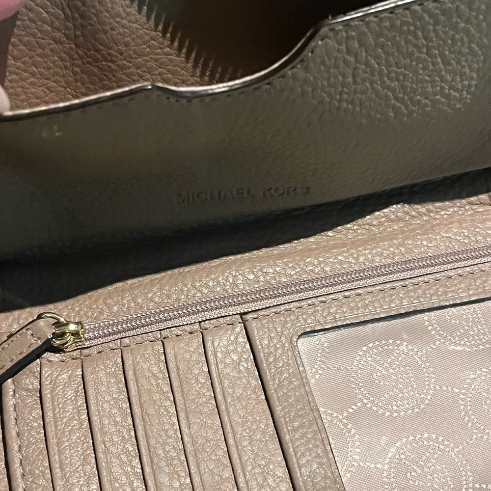 Michael Kors Taupe Leather Wallet - Picture 10 of 11